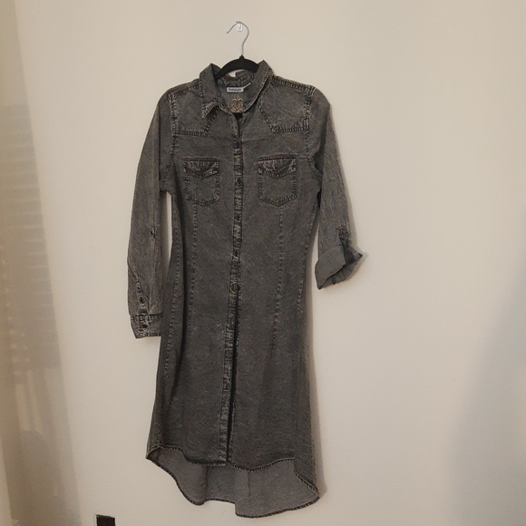 Nostalgia Grey Hi-Low dress size S - Picture 2 of 6
